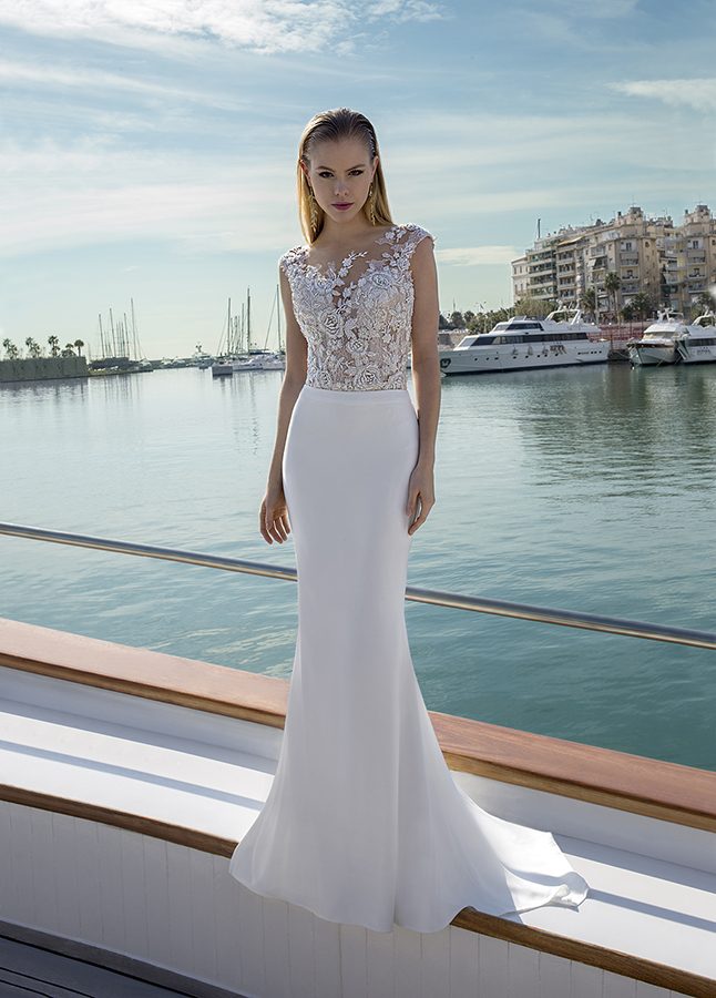 Suknia ślubna Dr267S  - Demetrios - kolor Ekri - rozmiar 36 - Salon Le Mariage