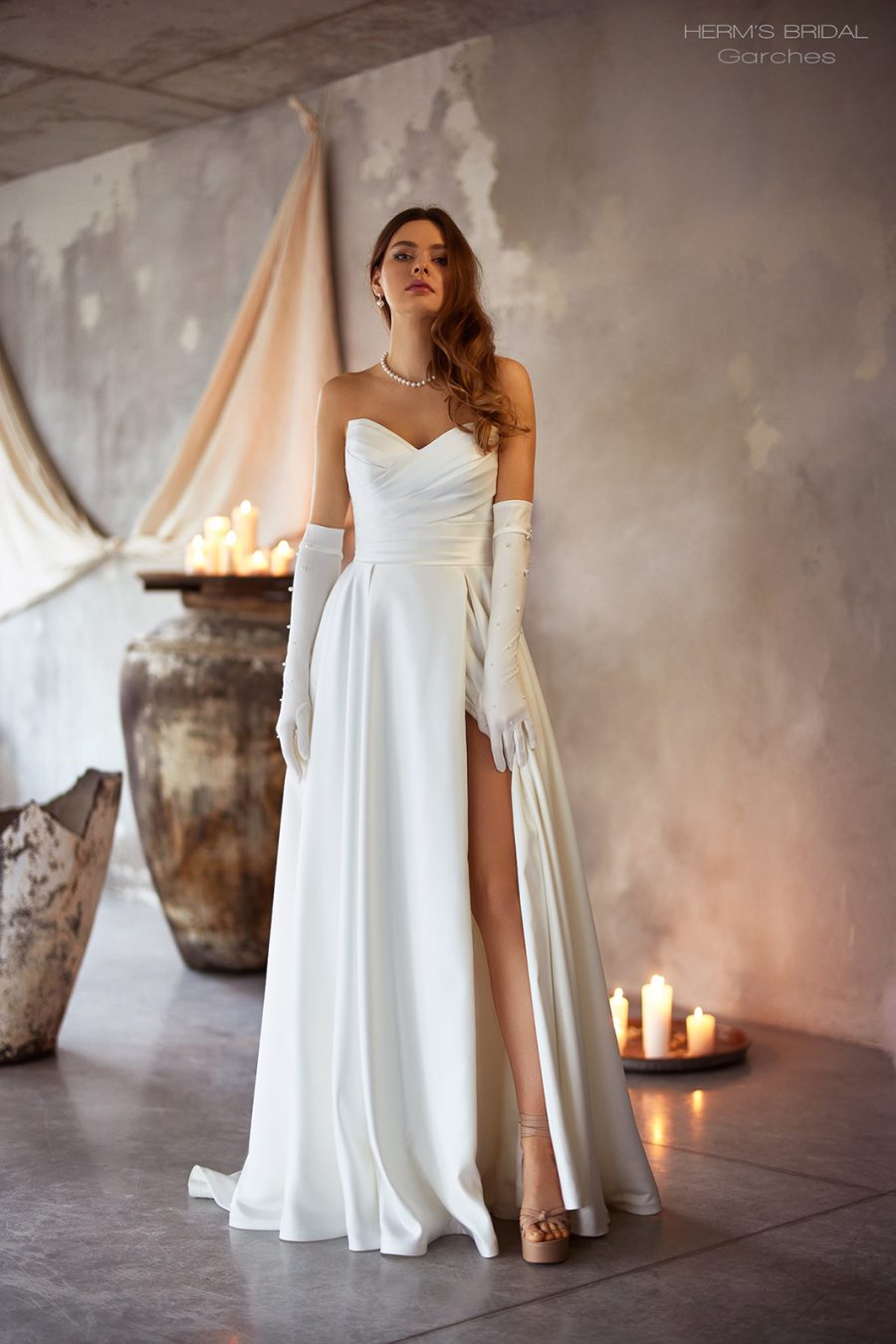 Suknia ślubna Garches  - Herms - kolor Oryginal - rozmiar 38 - Salon Le Mariage